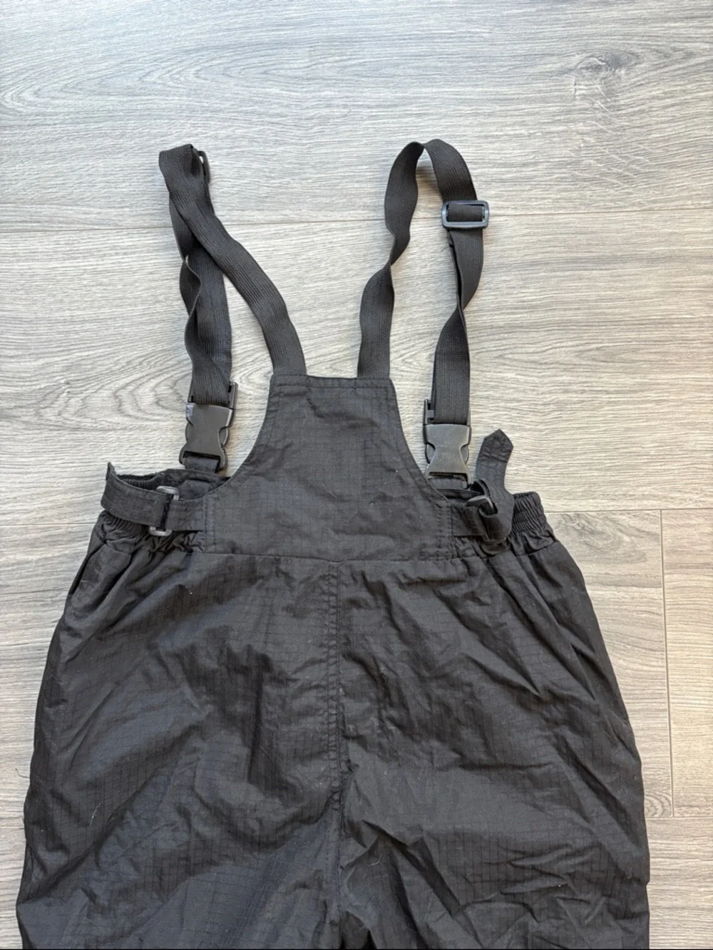 The North Face Black Snow Bib Pants with Adjustable Suspenders